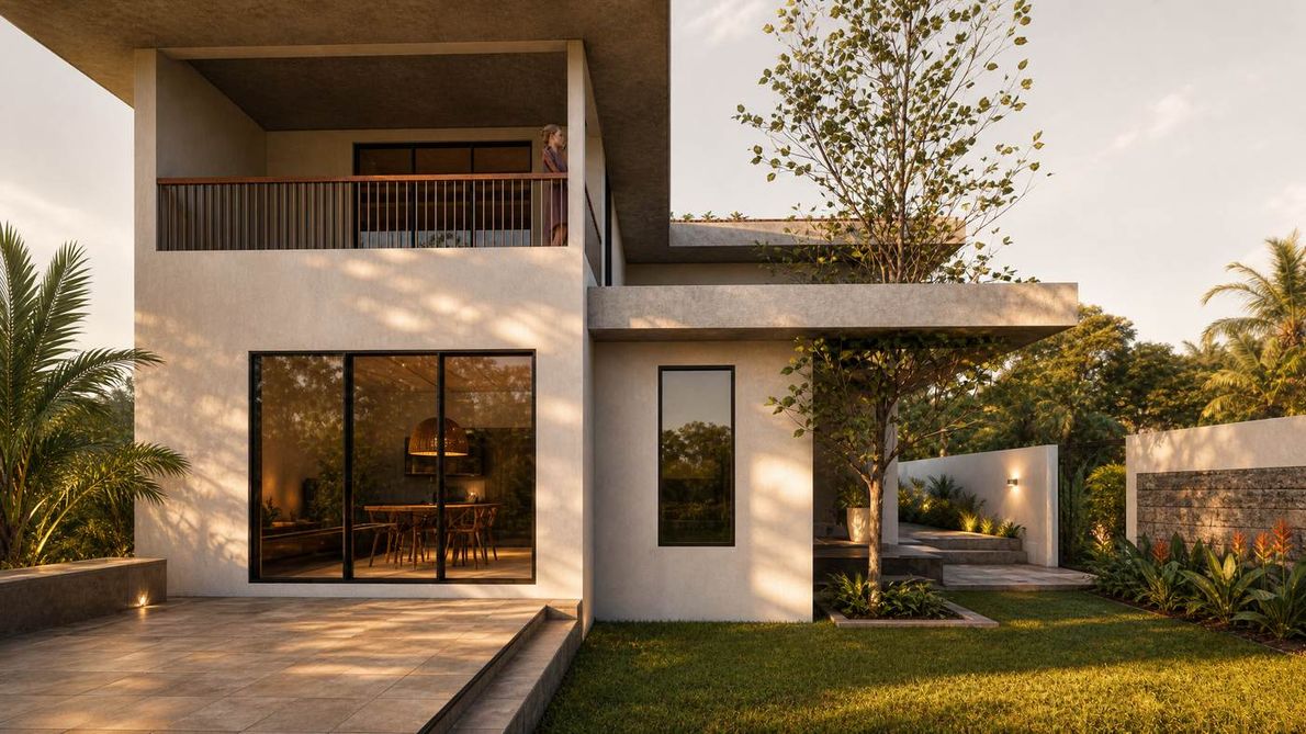 Mantri's Farm House - exterior, garden approach