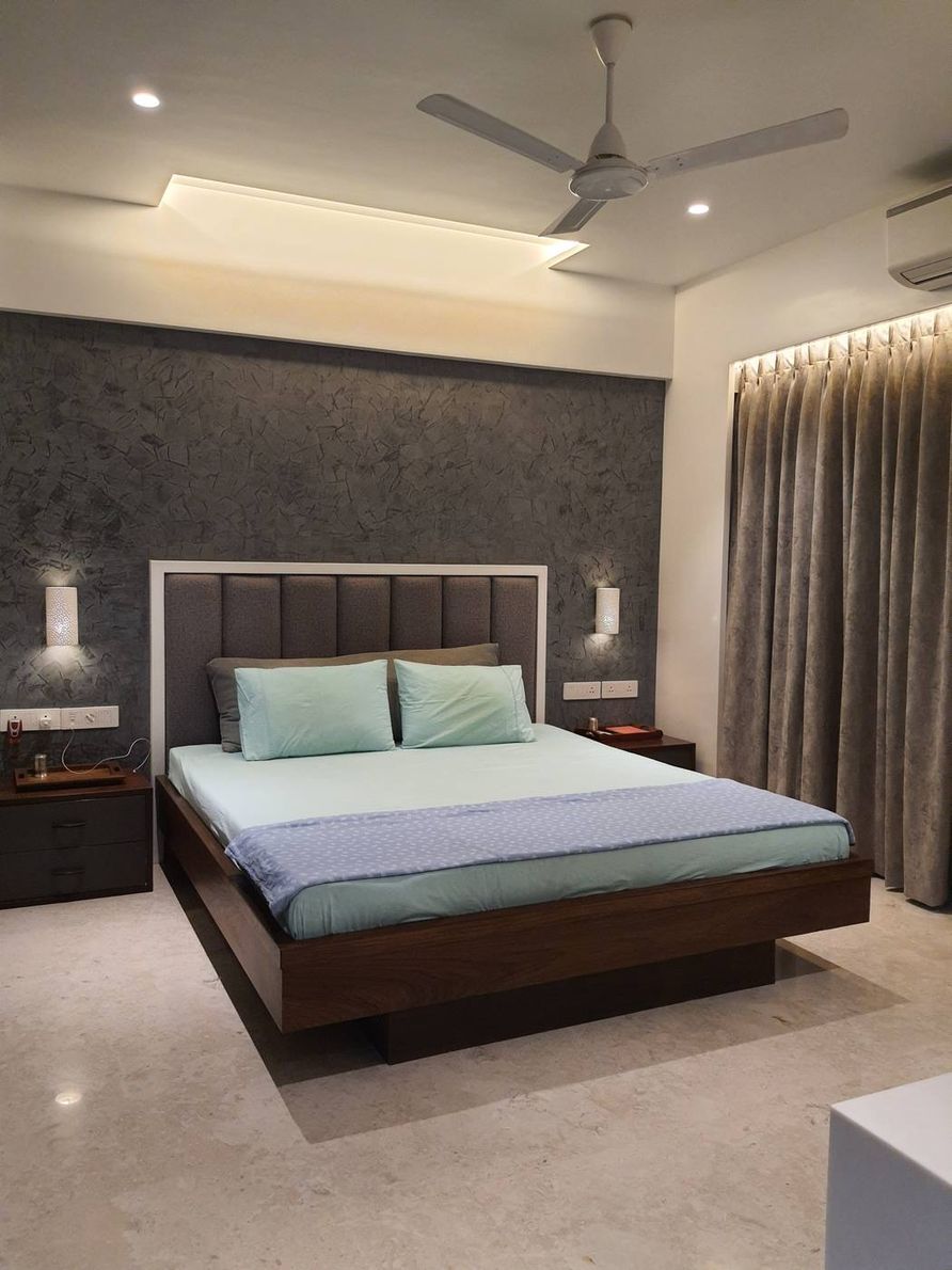 The Kogta House - second bedroom in a cool mint palette