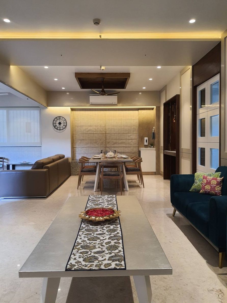 The Kogta House - dining and living room viewed together