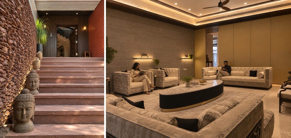 Ruby House entrance and living hall